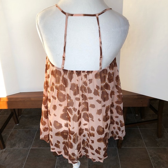 Blu Pepper pink leopard print tank - Picture 3 of 7